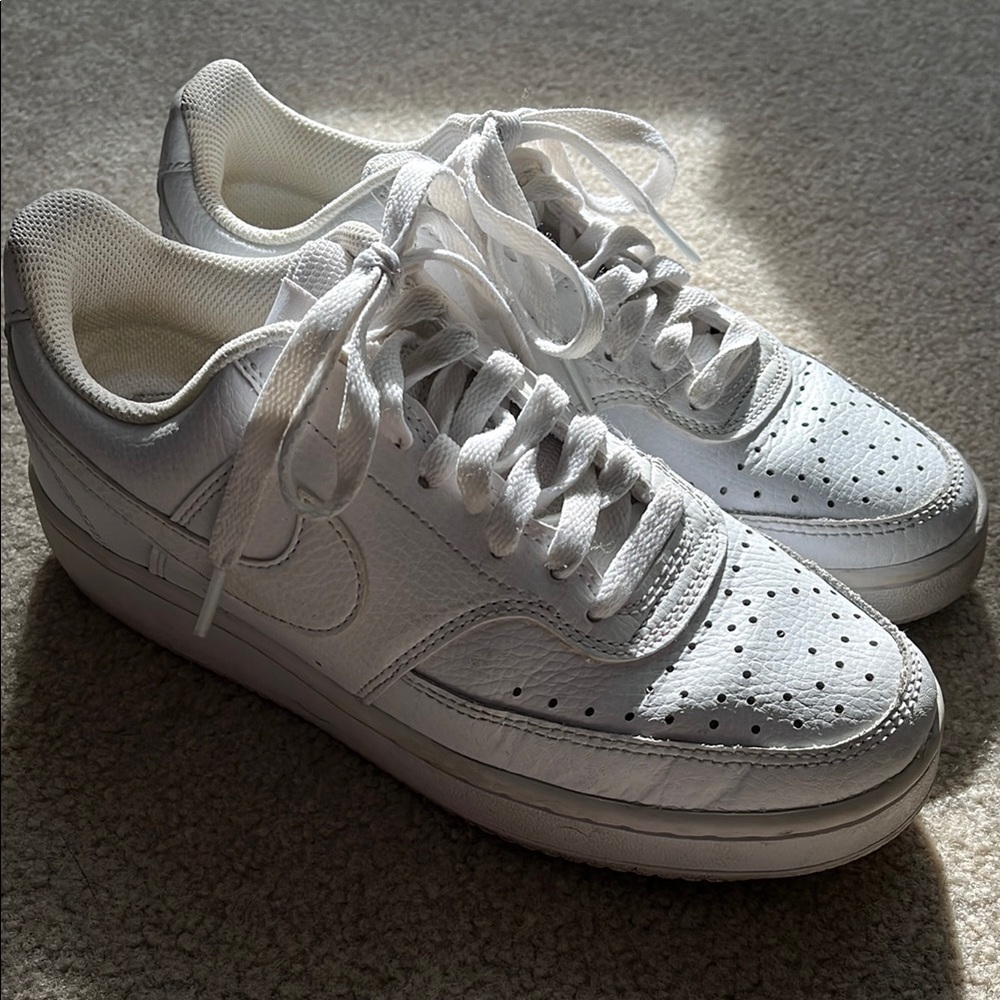 Nike White Classic Low-Top Sneakers